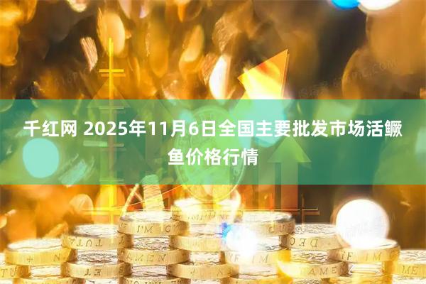 千红网 2025年11月6日全国主要批发市场活鳜鱼价格行情